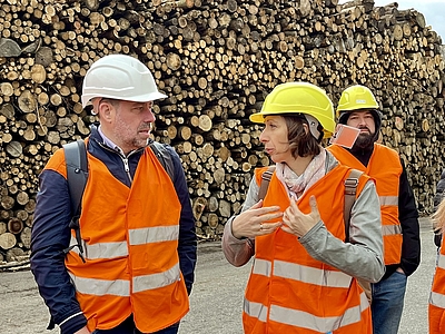 Strom und Wärme aus Holz: Besuch des Biomassekraftwerks der Stadt Linz