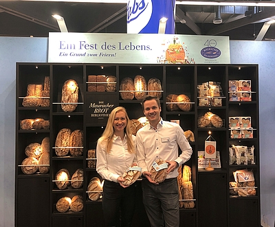 Die Bio-Hofbäckerei Mauracher war eins von 110 österreichischen Unternehmen, das seine Produkte und sein Portfolio dem interessierten Fachpublikum präsentierte. © Business Upper Austria