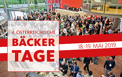 4. Österreichischen Bäckertagen am 18. und 19. Mai 2019 am backaldrin-Firmensitz in Asten