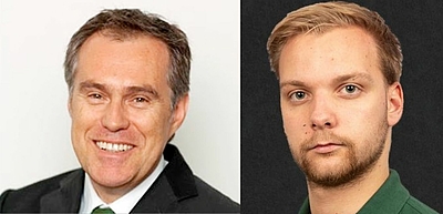 Portraitfotos von Ernst Krottendorfer (links) und Daniel Hummelberger (rechts)