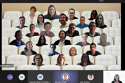 Screenshot von Video-Konferenz 